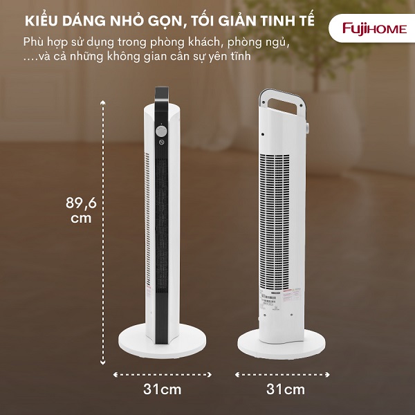 Hình ảnh chi tiết Quạt sưởi gốm Ceramic để sàn FUJIHOME FH2000M - Ảnh số 9