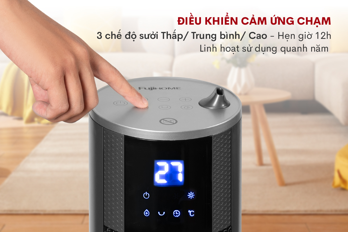Hình ảnh chi tiết Quạt sưởi gốm tích hợp tạo ẩm FUJIHOME FH6000 - Ảnh số 11