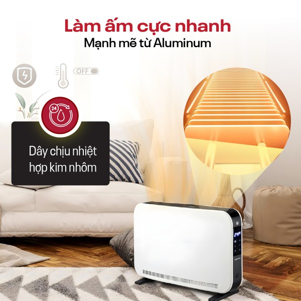Hình ảnh chi tiết Máy sưởi đối lưu Fujihome CH7320 - Ảnh số 2