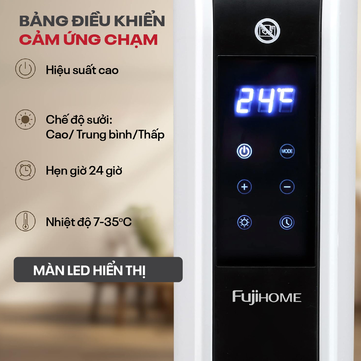 Hình ảnh chi tiết Máy sưởi đối lưu Fujihome CH7320 - Ảnh số 13