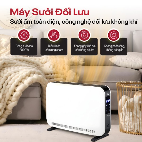 Hình ảnh chi tiết Máy sưởi đối lưu Fujihome CH7320 - Ảnh số 6