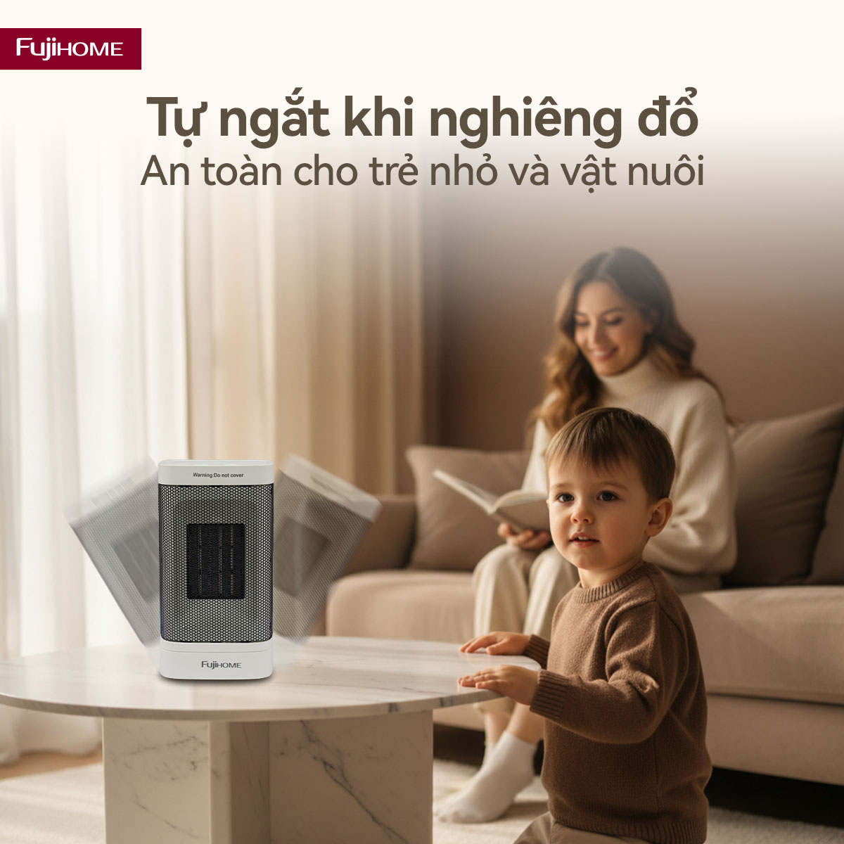 Hình ảnh chi tiết Máy sưởi gốm mini Fujihome FH600 - Ảnh số 21
