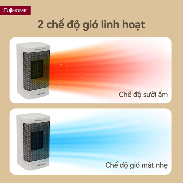 Hình ảnh chi tiết Máy sưởi gốm mini Fujihome FH600 - Ảnh số 3