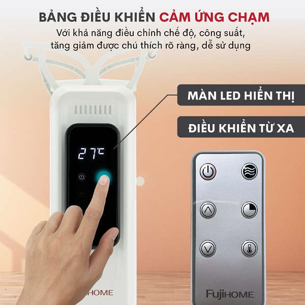 Hình ảnh chi tiết Máy sưởi dầu Fujihome OH8613 - Ảnh số 14
