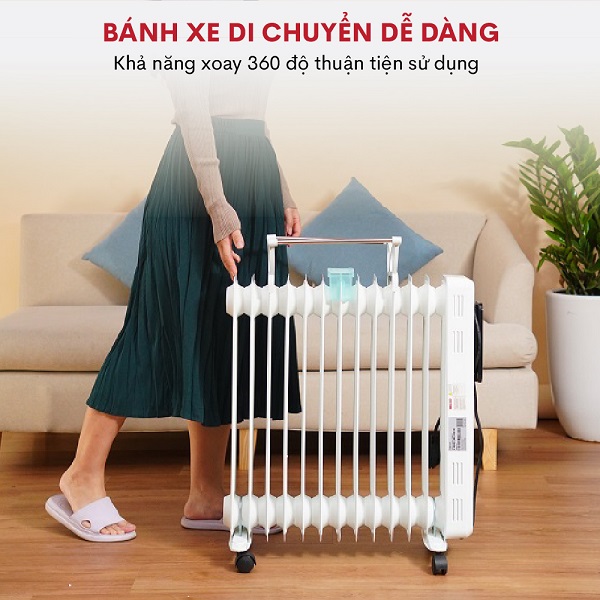 Hình ảnh chi tiết Máy sưởi dầu Fujihome OH8613 - Ảnh số 16
