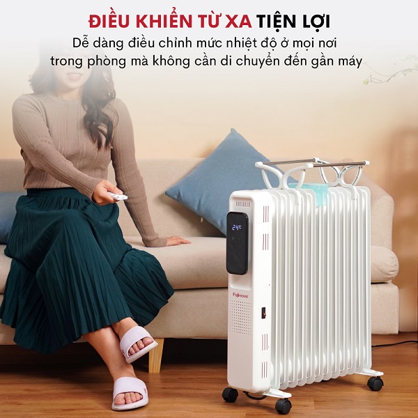 Hình ảnh chi tiết Máy sưởi dầu Fujihome OH8613 - Ảnh số 9