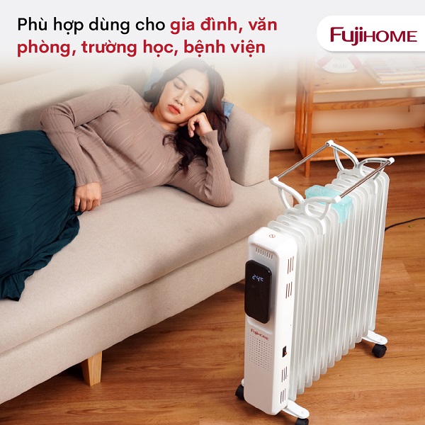 Hình ảnh chi tiết Máy sưởi dầu Fujihome OH8613 - Ảnh số 10