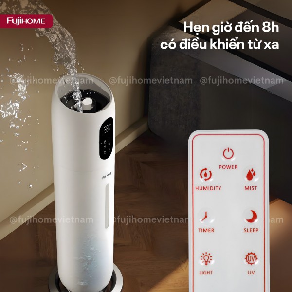 Hình ảnh chi tiết Máy Tạo Ẩm Xông Tinh Dầu khử khuẩn UV Fujihome HM10UV-WIFI (IMEI) - Ảnh số 12