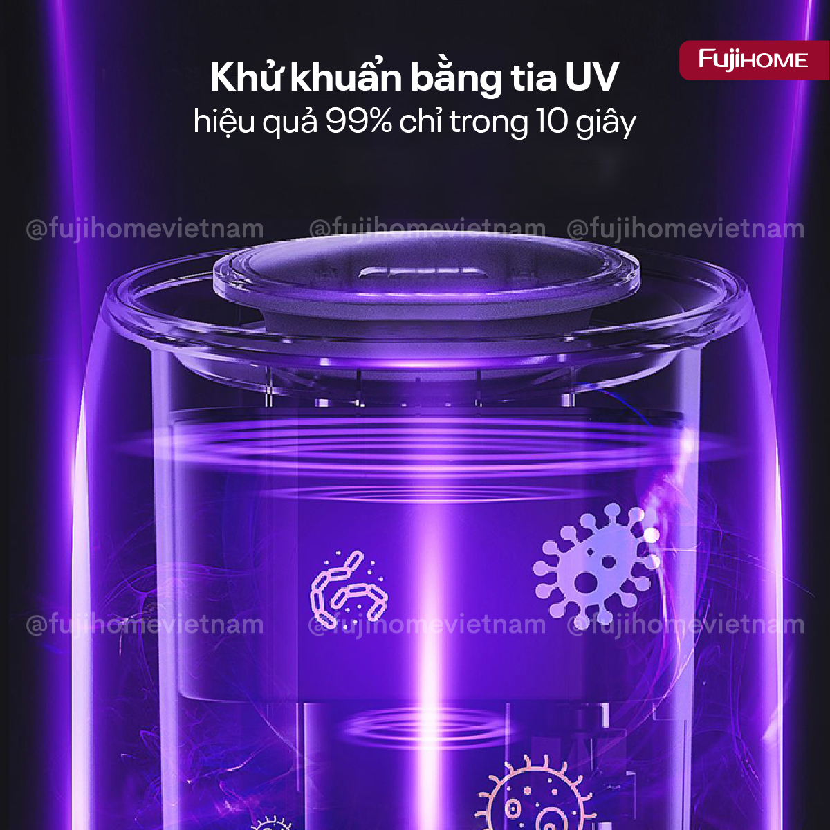 Hình ảnh chi tiết Máy Tạo Ẩm Xông Tinh Dầu khử khuẩn UV Fujihome HM10UV-WIFI (IMEI) - Ảnh số 17