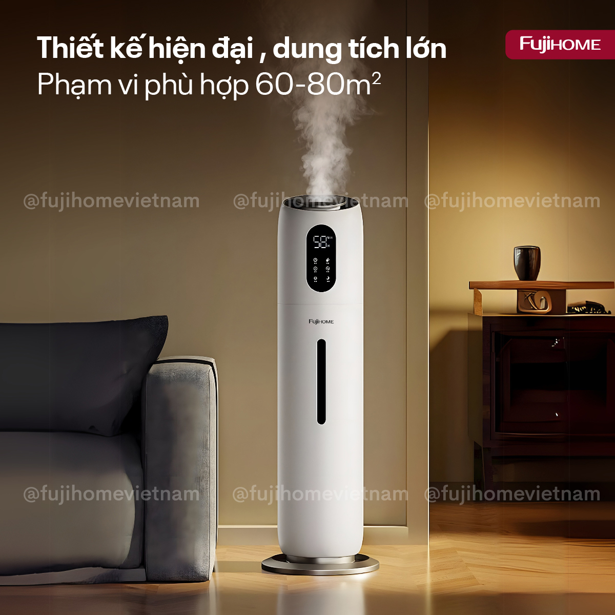 Hình ảnh chi tiết Máy Tạo Ẩm Xông Tinh Dầu khử khuẩn UV Fujihome HM10UV-WIFI (IMEI) - Ảnh số 23