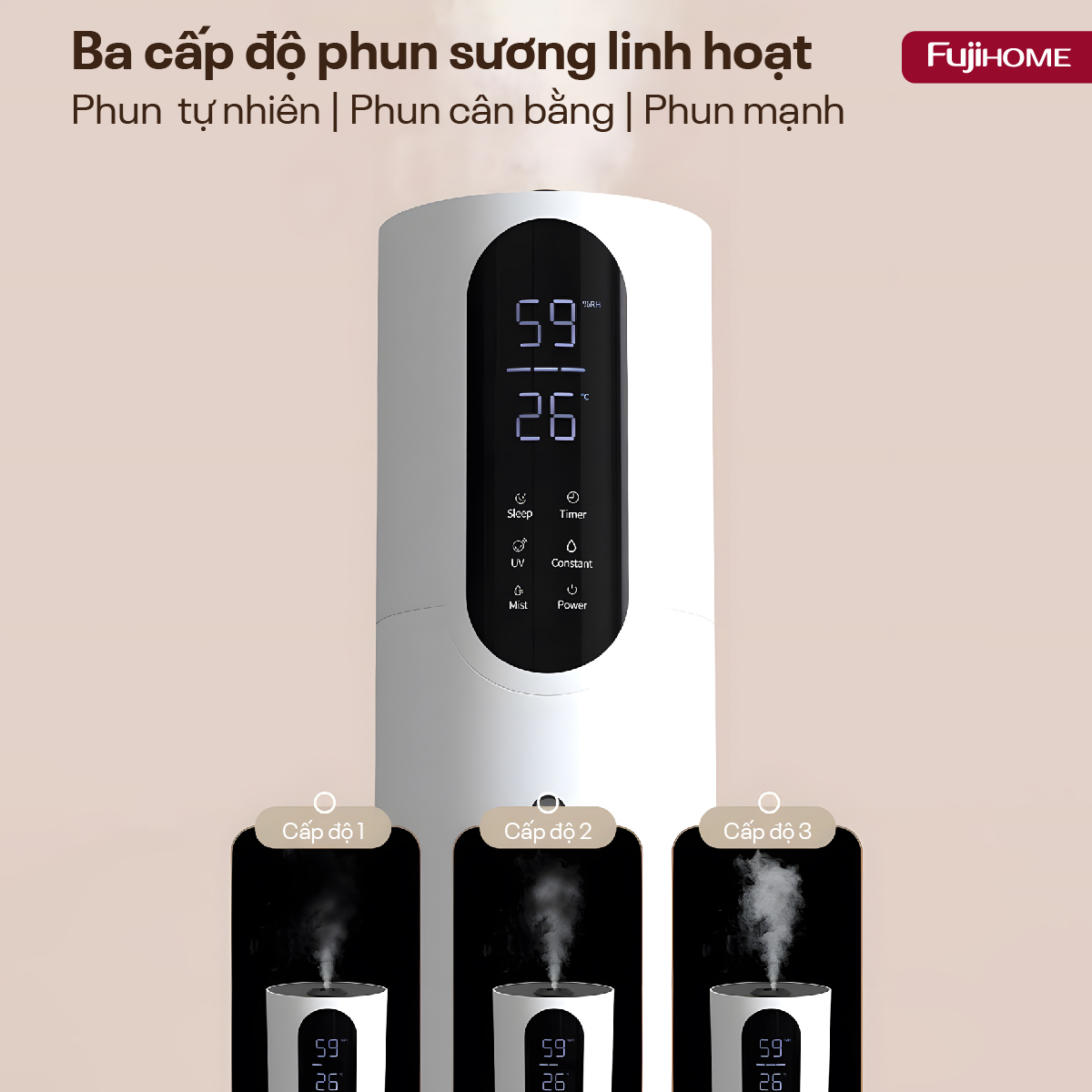 Hình ảnh chi tiết Máy Tạo Ẩm Xông Tinh Dầu khử khuẩn UV Fujihome HM10UV-WIFI (IMEI) - Ảnh số 24