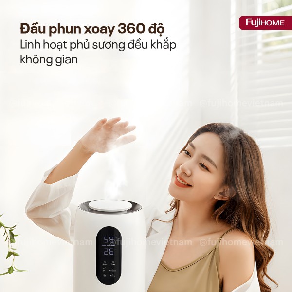 Hình ảnh chi tiết Máy Tạo Ẩm Xông Tinh Dầu khử khuẩn UV Fujihome HM10UV-WIFI (IMEI) - Ảnh số 4