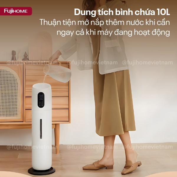Hình ảnh chi tiết Máy Tạo Ẩm Xông Tinh Dầu khử khuẩn UV Fujihome HM10UV-WIFI (IMEI) - Ảnh số 10