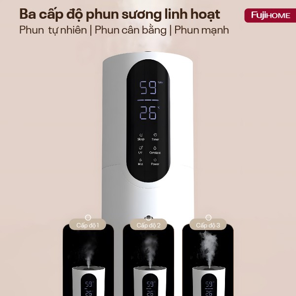Hình ảnh chi tiết Máy Tạo Ẩm Xông Tinh Dầu khử khuẩn UV Fujihome HM10UV-WIFI (IMEI) - Ảnh số 11
