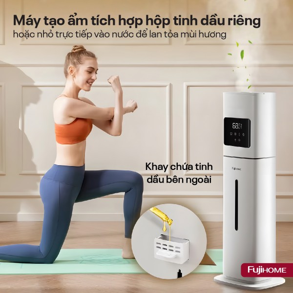 Hình ảnh chi tiết Máy Tạo Ẩm Xông Tinh Dầu khử khuẩn UV Fujihome HM09UV2 (IMEI) - Ảnh số 12