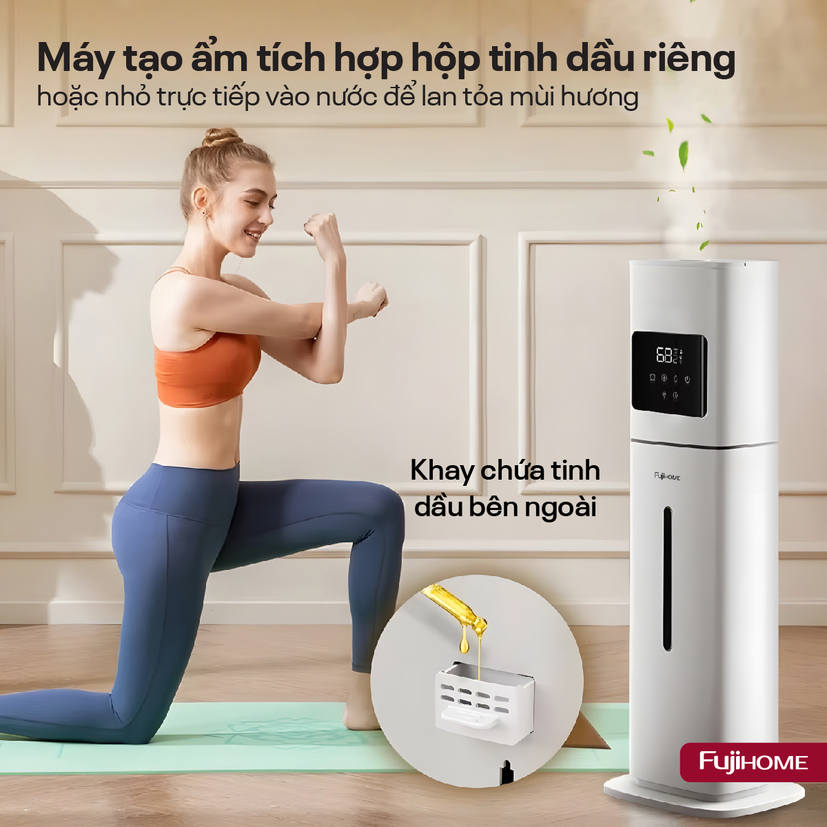 Hình ảnh chi tiết Máy Tạo Ẩm Xông Tinh Dầu khử khuẩn UV Fujihome HM09UV2 (IMEI) - Ảnh số 24