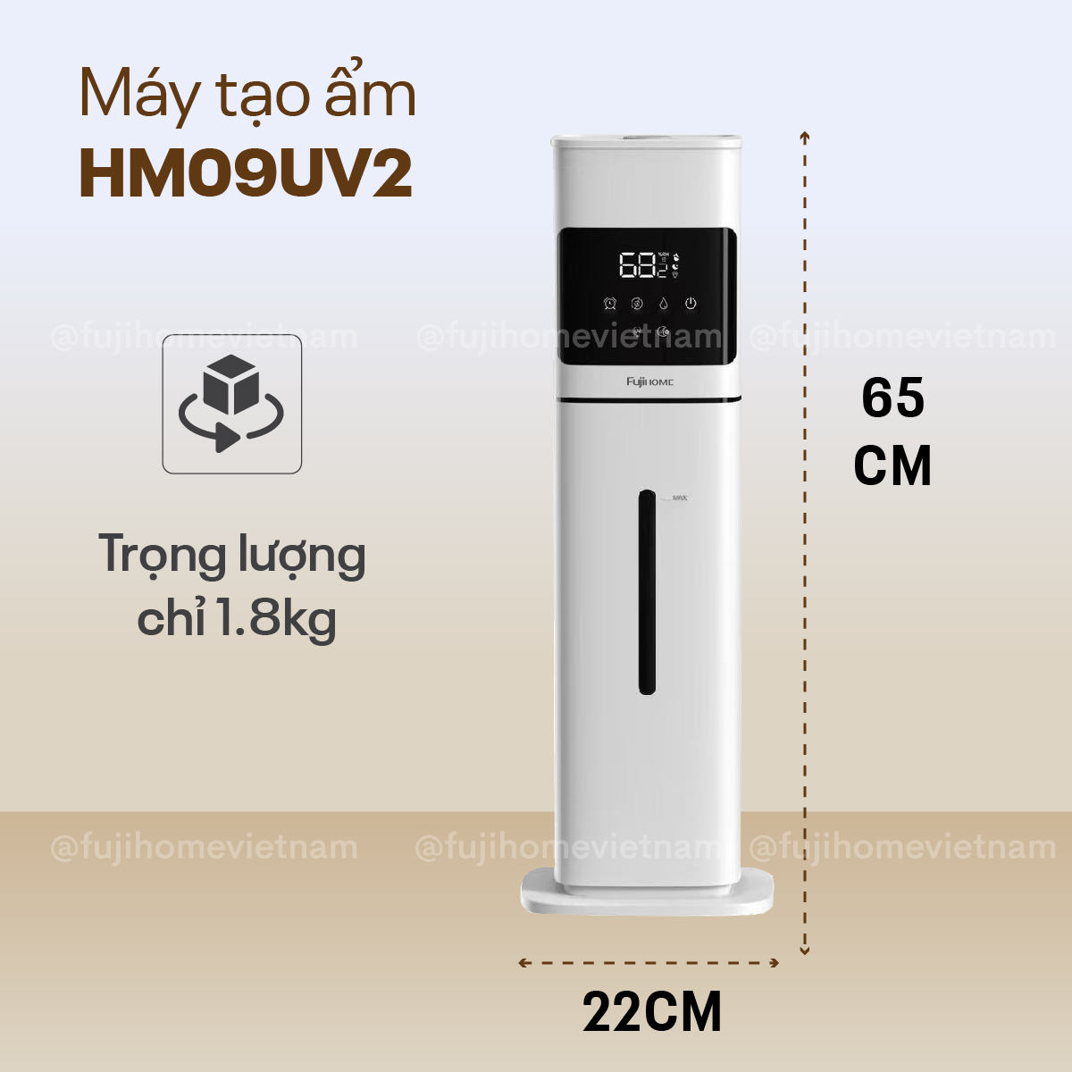 Hình ảnh chi tiết Máy Tạo Ẩm Xông Tinh Dầu khử khuẩn UV Fujihome HM09UV2 (IMEI) - Ảnh số 26