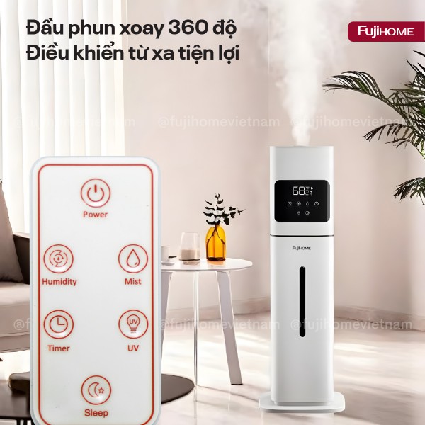 Hình ảnh chi tiết Máy Tạo Ẩm Xông Tinh Dầu khử khuẩn UV Fujihome HM09UV2 (IMEI) - Ảnh số 5