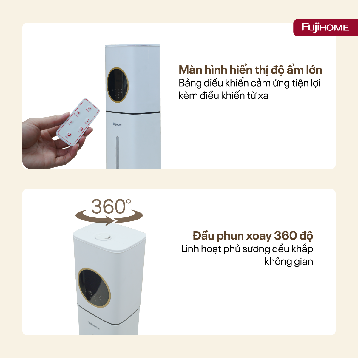 Hình ảnh chi tiết Máy tạo ẩm xông tinh dầu khử khuẩn UV Fujihome HM09UV1 (IMEI) - Ảnh số 11