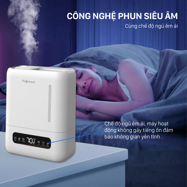 Hình ảnh chi tiết Máy Phun Sương Tạo Ẩm Xông Tinh Dầu Fujihome HM04EUV - Ảnh số 2