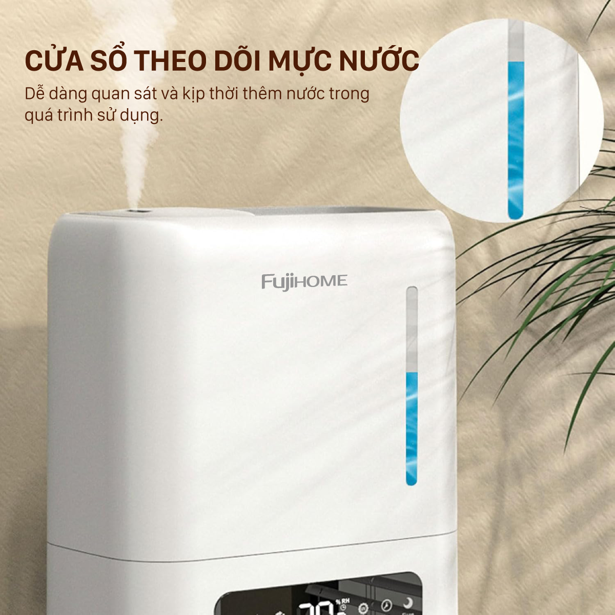 Hình ảnh chi tiết Máy Phun Sương Tạo Ẩm Xông Tinh Dầu Fujihome HM04EUV - Ảnh số 13