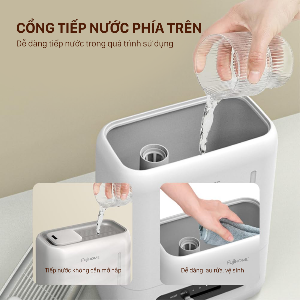 Hình ảnh chi tiết Máy Phun Sương Tạo Ẩm Xông Tinh Dầu Fujihome HM04EUV - Ảnh số 4