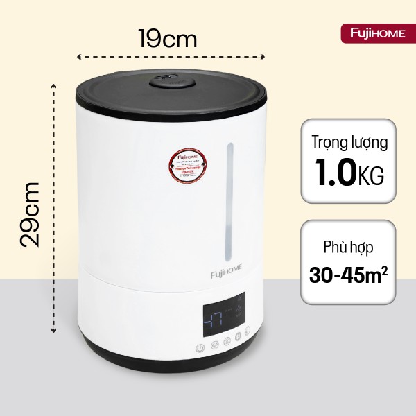 Hình ảnh chi tiết Máy Phun Sương Tạo Ẩm Xông Tinh Dầu Fujihome HM06E - Ảnh số 12