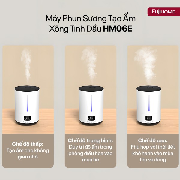 Hình ảnh chi tiết Máy Phun Sương Tạo Ẩm Xông Tinh Dầu Fujihome HM06E - Ảnh số 13