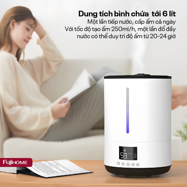 Hình ảnh chi tiết Máy Phun Sương Tạo Ẩm Xông Tinh Dầu Fujihome HM06E - Ảnh số 14