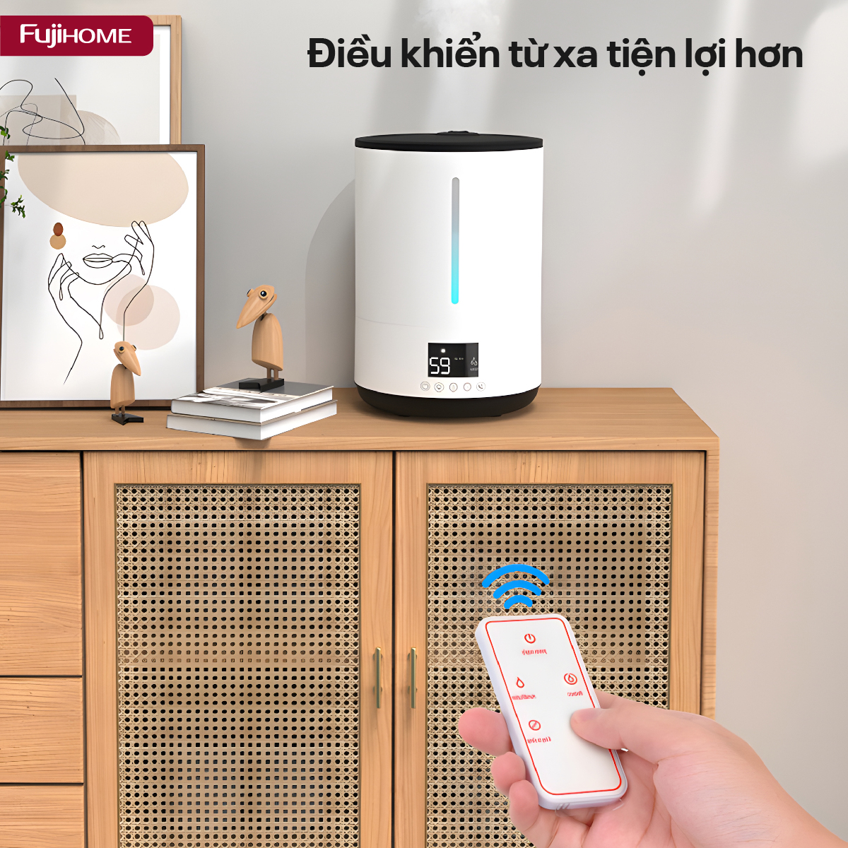 Hình ảnh chi tiết Máy Phun Sương Tạo Ẩm Xông Tinh Dầu Fujihome HM06E - Ảnh số 24