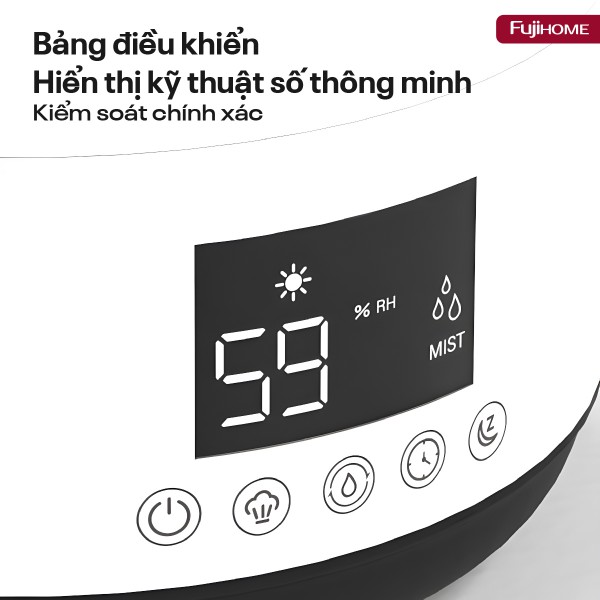 Hình ảnh chi tiết Máy Phun Sương Tạo Ẩm Xông Tinh Dầu Fujihome HM06E - Ảnh số 5