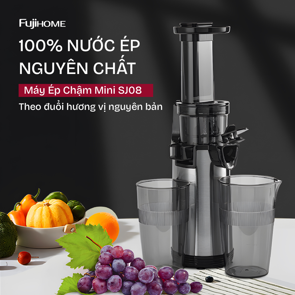 Hình ảnh chi tiết Máy ép chậm mini Fujihome SJ08 - Ảnh số 13