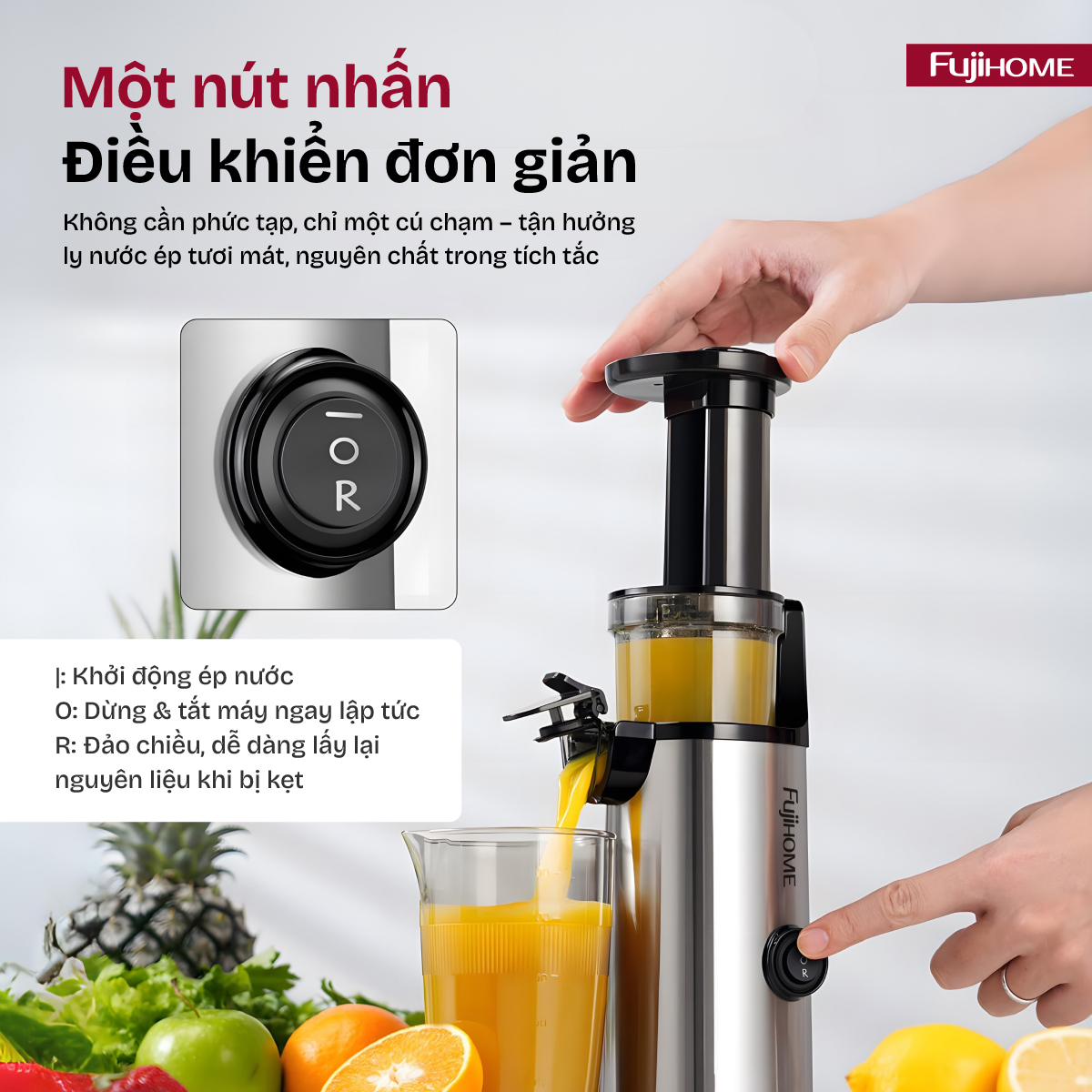 Hình ảnh chi tiết Máy ép chậm mini Fujihome SJ08 - Ảnh số 17