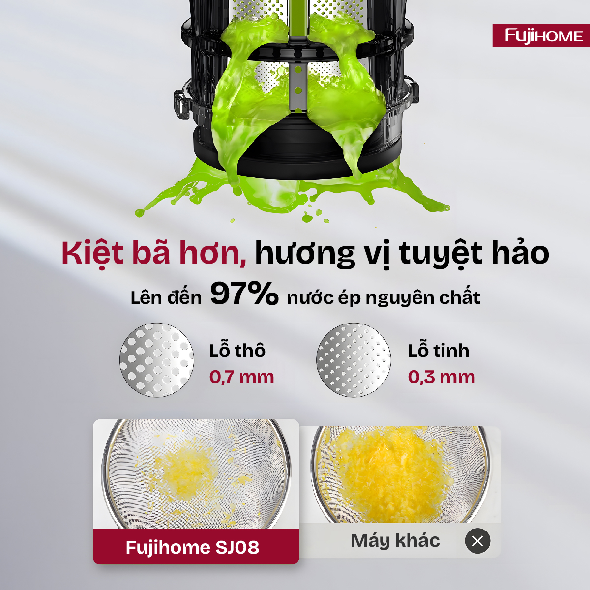 Hình ảnh chi tiết Máy ép chậm mini Fujihome SJ08 - Ảnh số 18