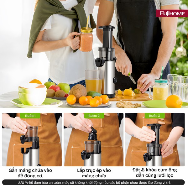 Hình ảnh chi tiết Máy ép chậm mini Fujihome SJ08 - Ảnh số 10