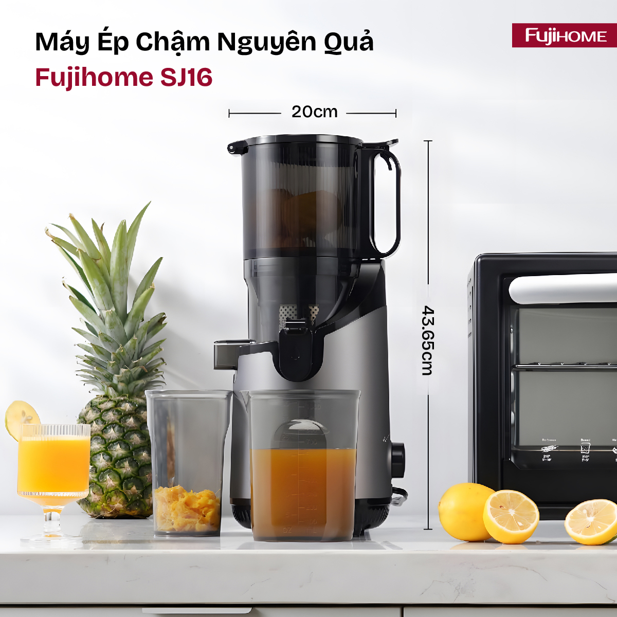Hình ảnh chi tiết Máy ép chậm nguyên quả Fujihome SJ16 - Ảnh số 15