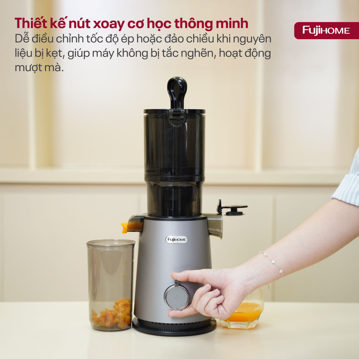 Hình ảnh chi tiết Máy ép chậm nguyên quả Fujihome SJ50C - Ảnh số 19