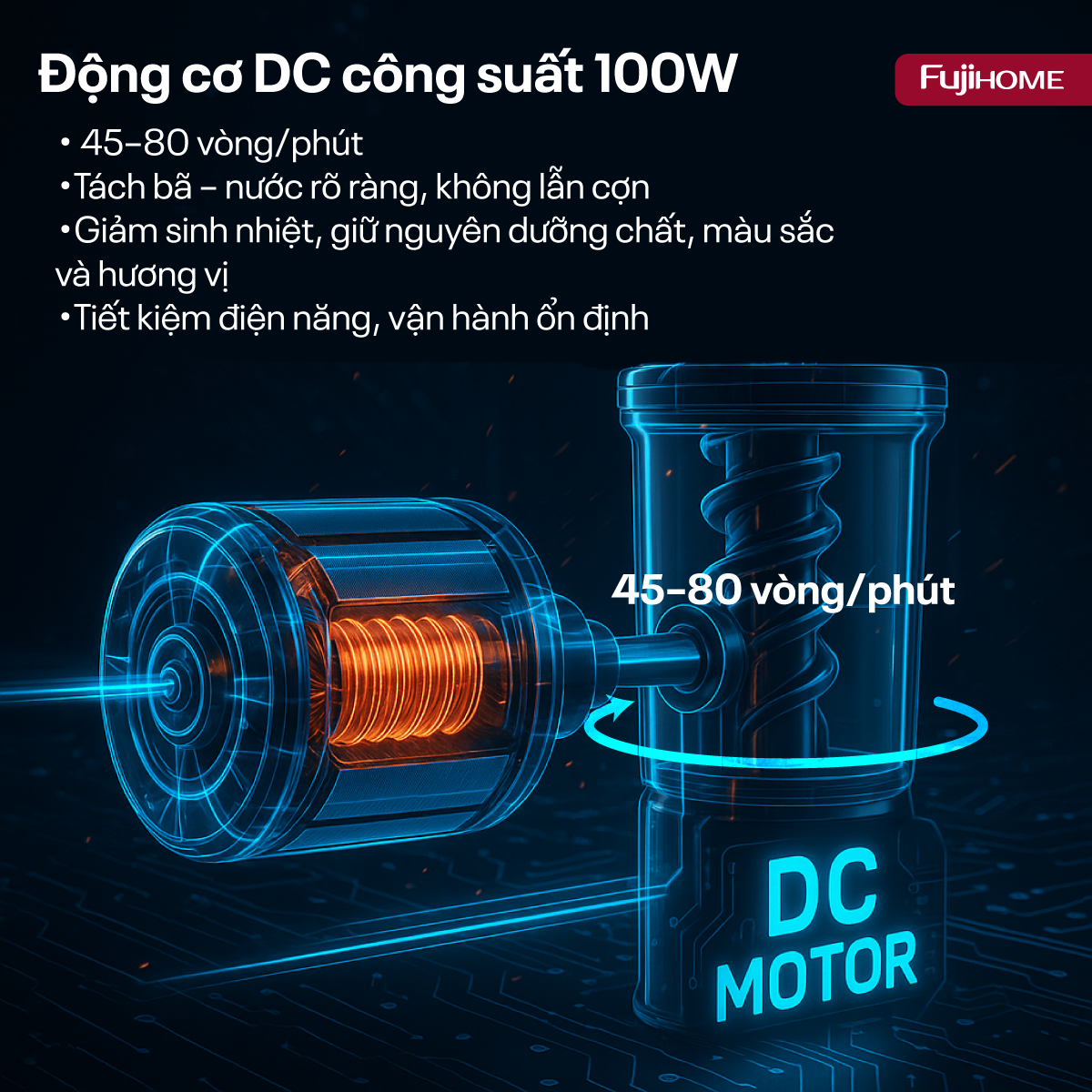 Hình ảnh chi tiết Máy ép chậm mini Fujihome SJ06 - Ảnh số 14