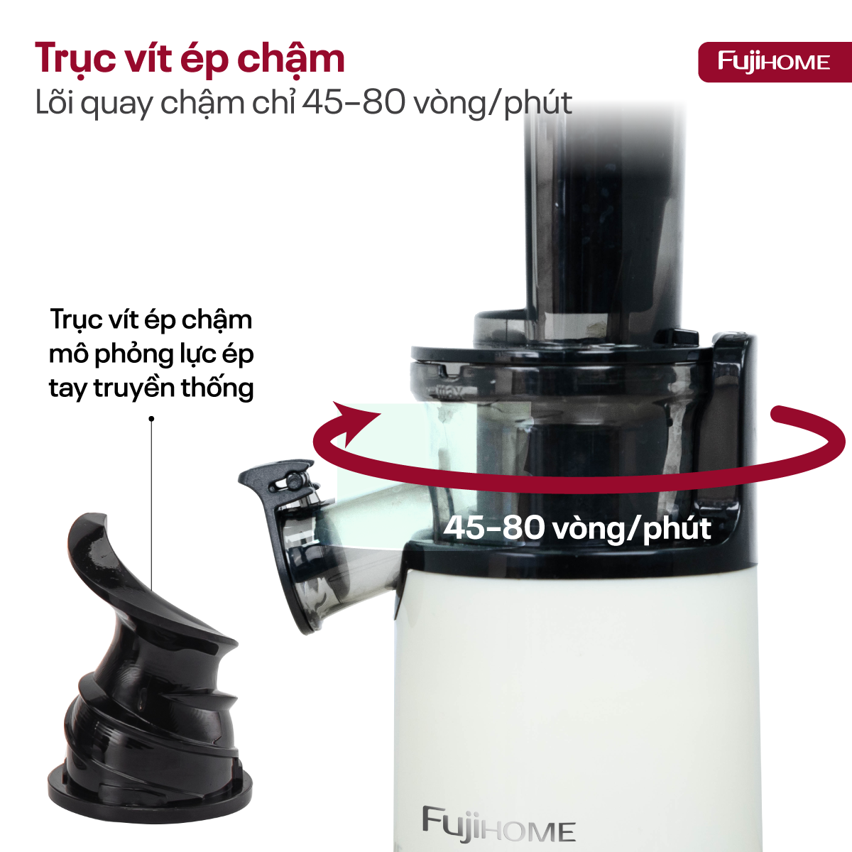 Hình ảnh chi tiết Máy ép chậm mini Fujihome SJ06 - Ảnh số 15