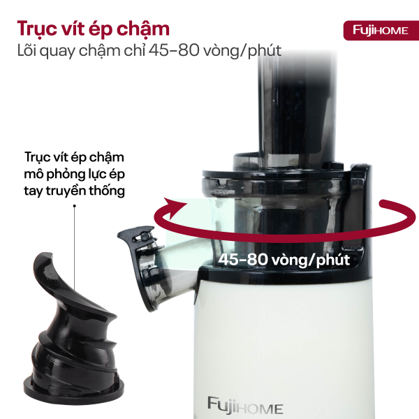 Hình ảnh chi tiết Máy ép chậm mini Fujihome SJ06 - Ảnh số 4