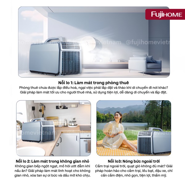 Hình ảnh chi tiết Máy điều hòa mini di động thông minh Fujihome PAC06-Pro - Ảnh số 4