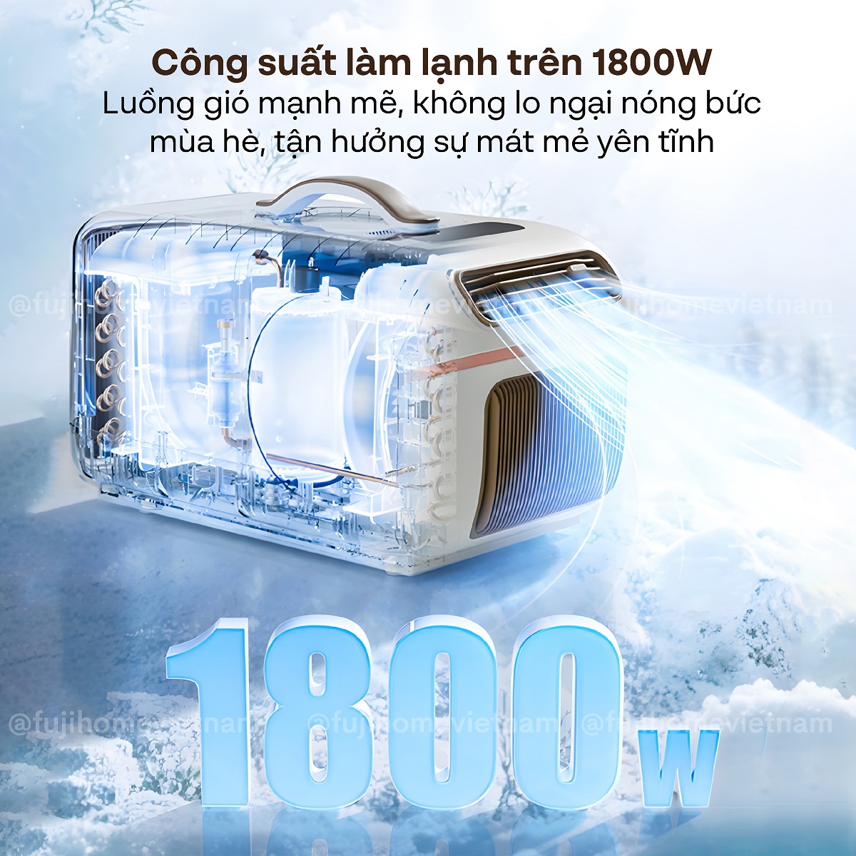 Hình ảnh chi tiết Máy điều hòa mini di động thông minh Fujihome PAC05 - Ảnh số 16
