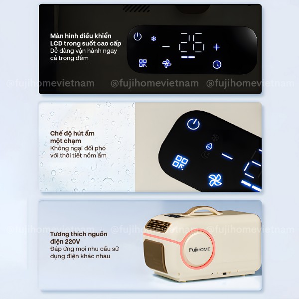 Hình ảnh chi tiết Máy điều hòa mini di động thông minh Fujihome PAC05 - Ảnh số 10