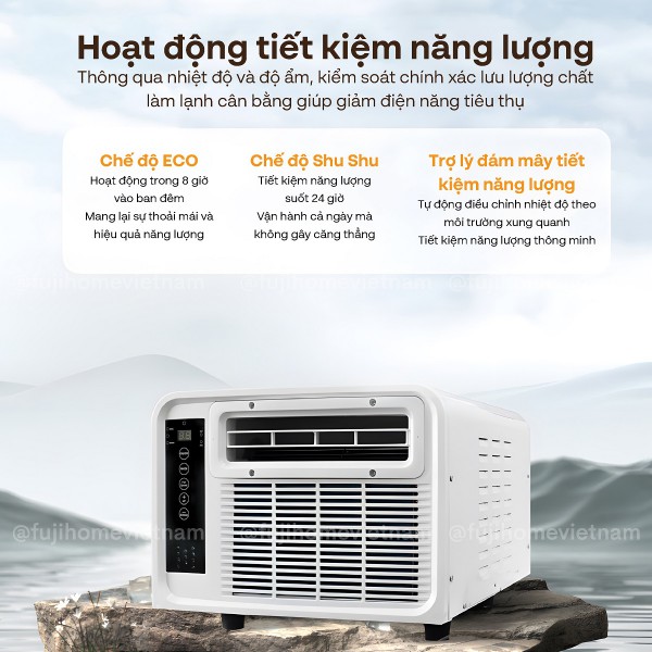 Hình ảnh chi tiết Máy điều hòa mini di động thông minh Fujihome PAC03 - Ảnh số 2