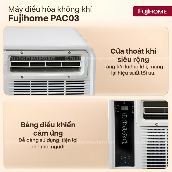 Hình ảnh chi tiết Máy điều hòa mini di động thông minh Fujihome PAC03 - Ảnh số 12