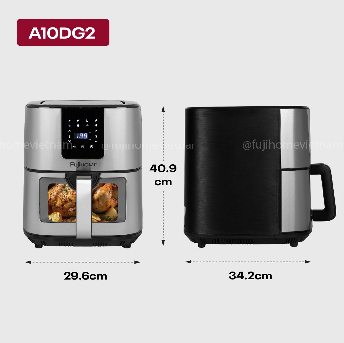 Hình ảnh chi tiết Nồi chiên không dầu Fujihome A10DG 10Lít - Dung tích 10L - Ảnh số 20
