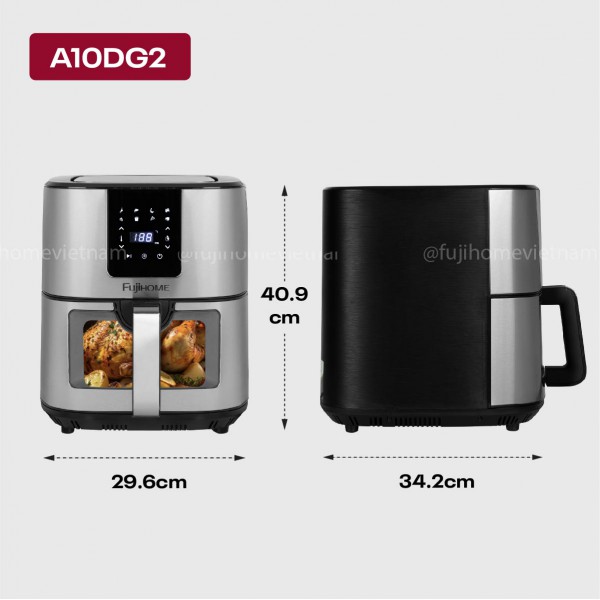 Hình ảnh chi tiết Nồi chiên không dầu Fujihome A10DG 10Lít - Dung tích 10L - Ảnh số 6