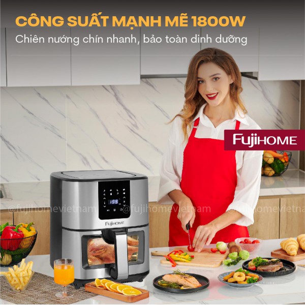 Hình ảnh chi tiết Nồi chiên không dầu Fujihome A10DG 10Lít - Dung tích 10L - Ảnh số 10