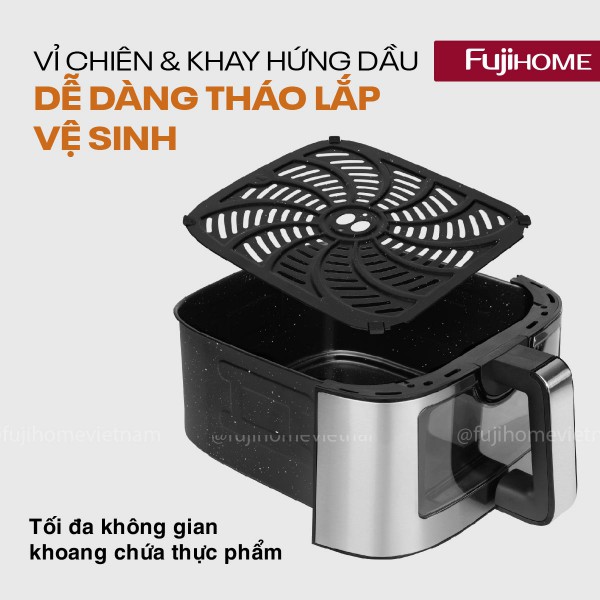 Hình ảnh chi tiết Nồi chiên không dầu Fujihome A10DG 10Lít - Dung tích 10L - Ảnh số 11
