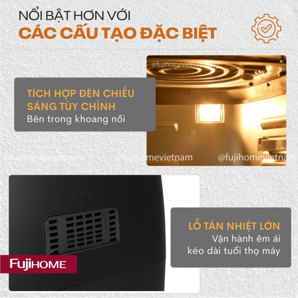 Hình ảnh chi tiết Nồi chiên không dầu Fujihome AA12DB 12Lít - Dung tích 12L - Ảnh số 11